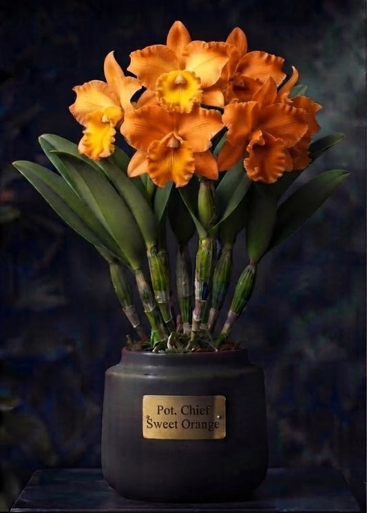 Catellya-Pot chief sweet orange